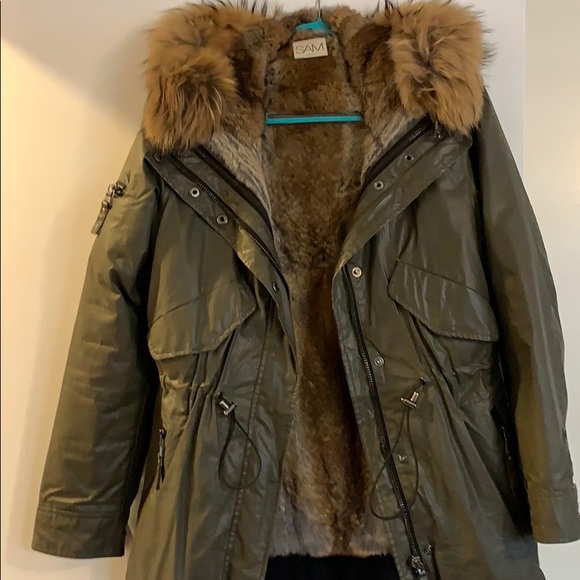 sam fur lined parka